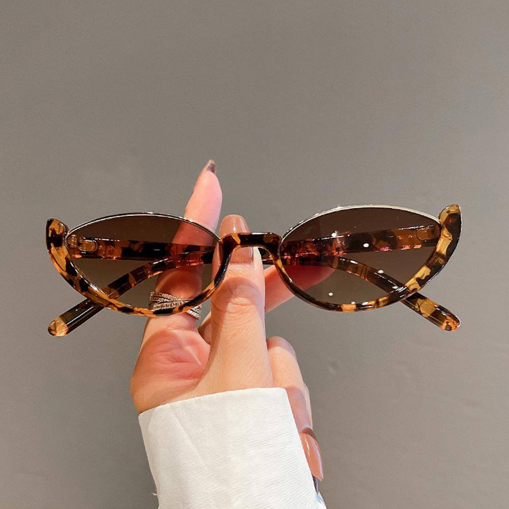 Sunglasses Cat Eye - 빈티지 소형 안경 선글라스 하프 프레임