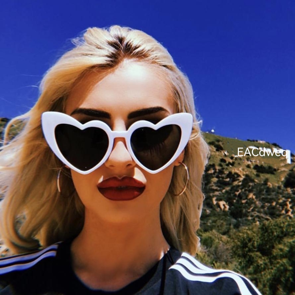 Sunglasses Cat Eye - 러브 하트 고양이 눈 선글라스 여성