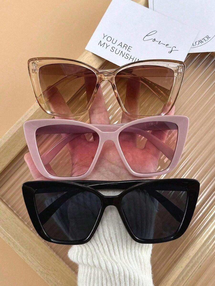3/4pcs 여성용 고양이 눈 프레임 섬세하고 개인화  - Sunglasses Cat Eye 리뷰 및 가격