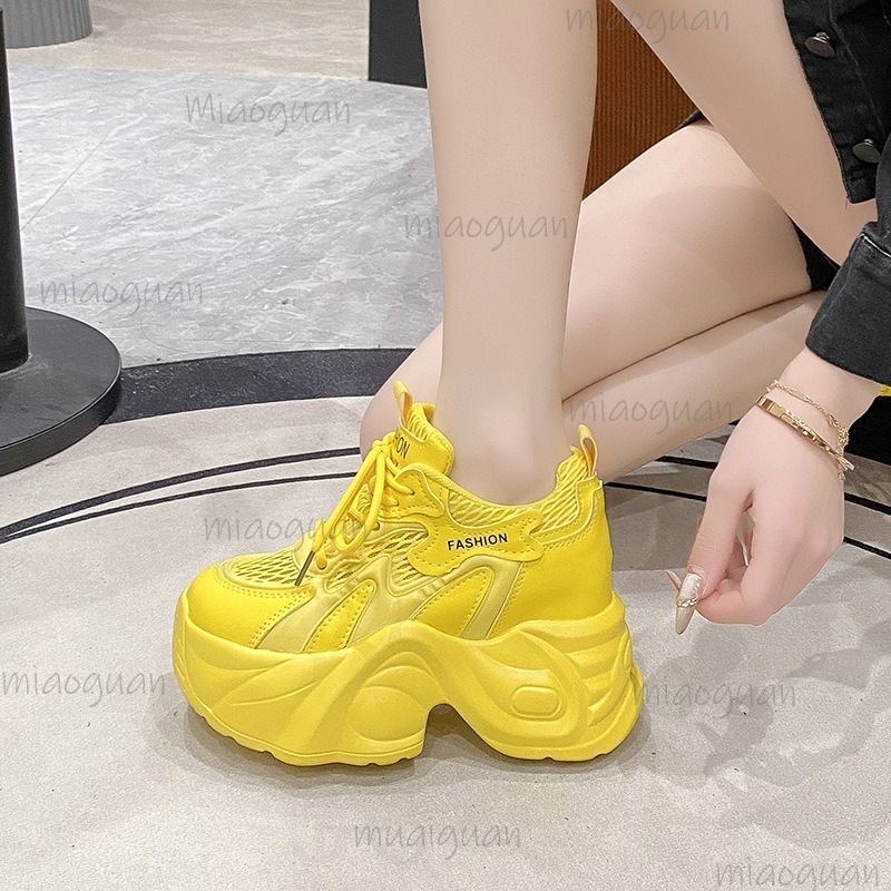 여성용 메쉬 통기성 청키 플랫폼 스니커즈 여성용 여름  - Wedge Espadrille Women 리뷰 및 가격