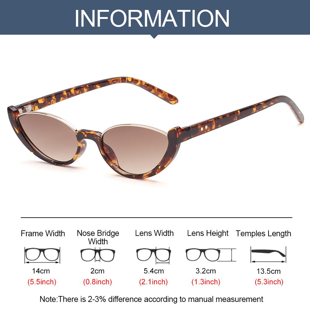 빈티지 소형 안경 선글라스 하프 프레임 캣아이 선글라스 - Sunglasses Cat Eye 리뷰 및 가격