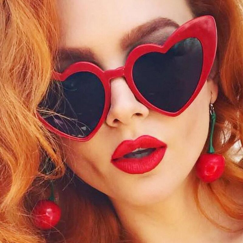 러브 하트 고양이 눈 선글라스 여성 빈티지 크리스마스  - Sunglasses Cat Eye 리뷰 및 가격