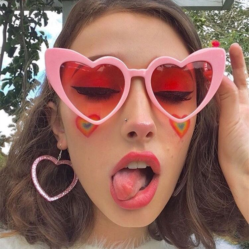 러브 하트 고양이 눈 선글라스 여성 빈티지 크리스마스  - Sunglasses Cat Eye 리뷰 및 가격